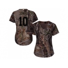 Women Atlanta Braves #10 Chipper Jones Camo Realtree Collection Cool Base Stitched MLB Jersey