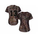 Women Atlanta Braves #13 Ronald Acuna Jr. Camo Realtree Collection Cool Base Stitched MLB Jersey