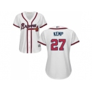 Women's Atlanta Braves #27 Matt Kemp White Home Stitched MLB Jersey