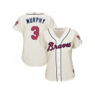 Women's Atlanta Braves #3 Dale Murphy Cream Alternate Stitched MLB Jersey