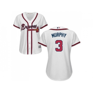 Women's Atlanta Braves #3 Dale Murphy White Home Stitched MLB Jersey