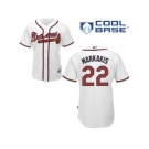 Youth Atlanta Braves #22 Nick Markakis White Cool Base Stitched MLB Jersey