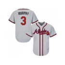 Youth Atlanta Braves #3 Dale Murphy Grey Cool Base Stitched MLB Jersey