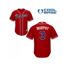 Youth Atlanta Braves #3 Dale Murphy Red Cool Base Stitched MLB Jersey