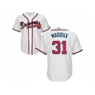 Youth Atlanta Braves #31 Greg Maddux White Cool Base Stitched MLB Jersey