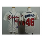 youth mlb jerseys atlanta braves #46 kimbrel cream