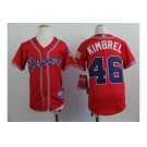 youth mlb jerseys atlanta braves #46 kimbrel red[2014 new]