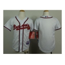 youth mlb jerseys atlanta braves blank white