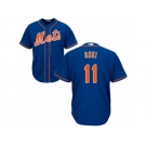 Youth Majestic New York Mets #11 Norichika Aoki Replica Royal Blue Alternate Home Cool Base MLB Jersey