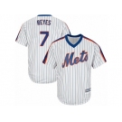 Youth Majestic New York Mets #7 Jose Reyes Replica White Alternate Cool Base MLB Jersey