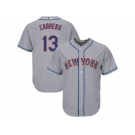 Youth New York Mets #13 Asdrubal Cabrera Grey Cool Base Stitched MLB Jersey