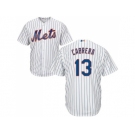 Youth New York Mets #13 Asdrubal Cabrera White(Blue Strip) Cool Base Stitched MLB Jersey