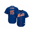 Youth New York Mets #15 Tim Tebow Majestic Blue Cool Base Player Jersey