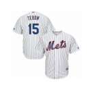 Youth New York Mets #15 Tim Tebow Majestic White Home Cool Base Player Jersey