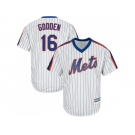 Youth New York Mets #16 Dwight Gooden White(Blue Strip) Alternate Cool Base Stitched MLB Jersey