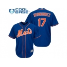 Youth New York Mets #17 Keith Hernandez Blue Cool Base Stitched MLB Jersey