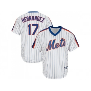 Youth New York Mets #17 Keith Hernandez White(Blue Strip) Alternate Cool Base Stitched MLB Jersey