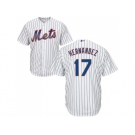 Youth New York Mets #17 Keith Hernandez White(Blue Strip) Cool Base Stitched MLB Jersey