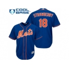 Youth New York Mets #18 Darryl Strawberry Blue Cool Base Stitched MLB Jersey