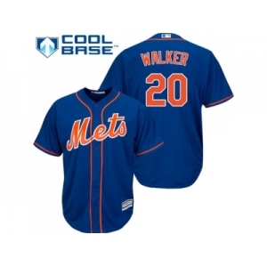 Youth New York Mets #20 Neil Walker Blue Cool Base Stitched MLB Jersey