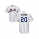 Youth New York Mets #20 Neil Walker White(Blue Strip) Cool Base Stitched MLB Jersey