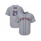 Youth New York Mets #21 Lucas Duda Grey Cool Base Stitched MLB Jersey