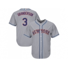 Youth New York Mets #3 Curtis Granderson Grey Cool Base Stitched MLB Jersey