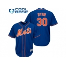 Youth New York Mets #30 Nolan Ryan Blue Cool Base Stitched MLB Jersey