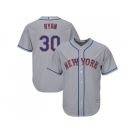 Youth New York Mets #30 Nolan Ryan Grey Cool Base Stitched MLB Jersey