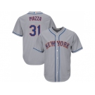 Youth New York Mets #31 Mike Piazza Grey Cool Base Stitched MLB Jersey