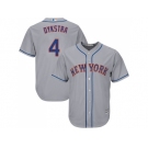 Youth New York Mets #4 Lenny Dykstra Grey Cool Base Stitched MLB Jersey