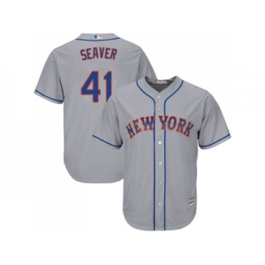 Youth New York Mets #41 Tom Seaver Grey Cool Base Stitched MLB Jersey