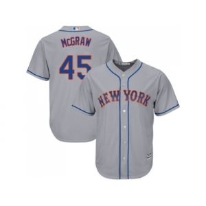 Youth New York Mets #45 Tug McGraw Grey Cool Base Stitched MLB Jersey