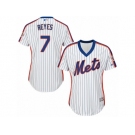 Women's Majestic New York Mets #7 Jose Reyes Authentic White Alternate Cool Base MLB Jersey