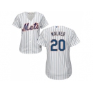 Women's New York Mets #20 Neil Walker White(Blue Strip) Home Stitched MLB Jersey