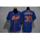 Women's New York Mets #30 Michael Conforto Majestic Royal Cool Base Player Jersey