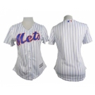 women mlb jerseys new york mets blank white[blue strip]