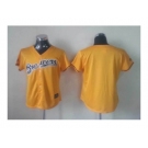 women mlb jerseys milwaukee brewers blank yellow