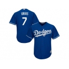 Youth Los Angeles Dodgers #7 Julio Urias Blue Cool Base Stitched MLB Jersey