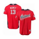 Youth Majestic Los Angeles Dodgers #13 Max Muncy Game Red National League 2018 MLB All-Star MLB Jersey