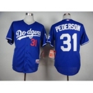 youth mlb jerseys los angeles dodgers #31 pederson blue