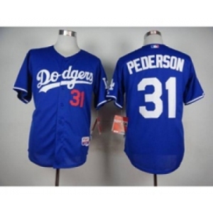 youth mlb jerseys los angeles dodgers #31 pederson blue