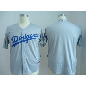 youth mlb jerseys los angeles dodgers blank grey