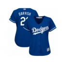 Women Yu Darvish #21 Los Angeles Dodgers Alternate Royal Cool Base Jersey