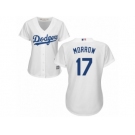 Women's Majestic Los Angeles Dodgers #17 Brandon Morrow Replica White Home Cool Base MLB Jersey