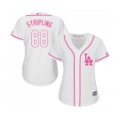 Women's Majestic Los Angeles Dodgers #68 Ross Stripling Authentic White Fashion Cool Base MLB Jersey