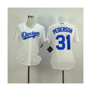 women mlb jerseys los angeles dodgers #31 pederson white