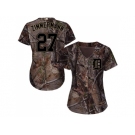 Women Detroit Tigers #27 Jordan Zimmermann Camo Realtree Collection Cool Base Stitched MLB Jersey