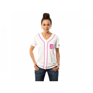 Women's Detroit Tigers White Home 2016 Mother's Day Cool Base Team Jersey