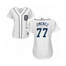 Women's Majestic Detroit Tigers #77 Joe Jimenez Authentic White Home Cool Base MLB Jersey